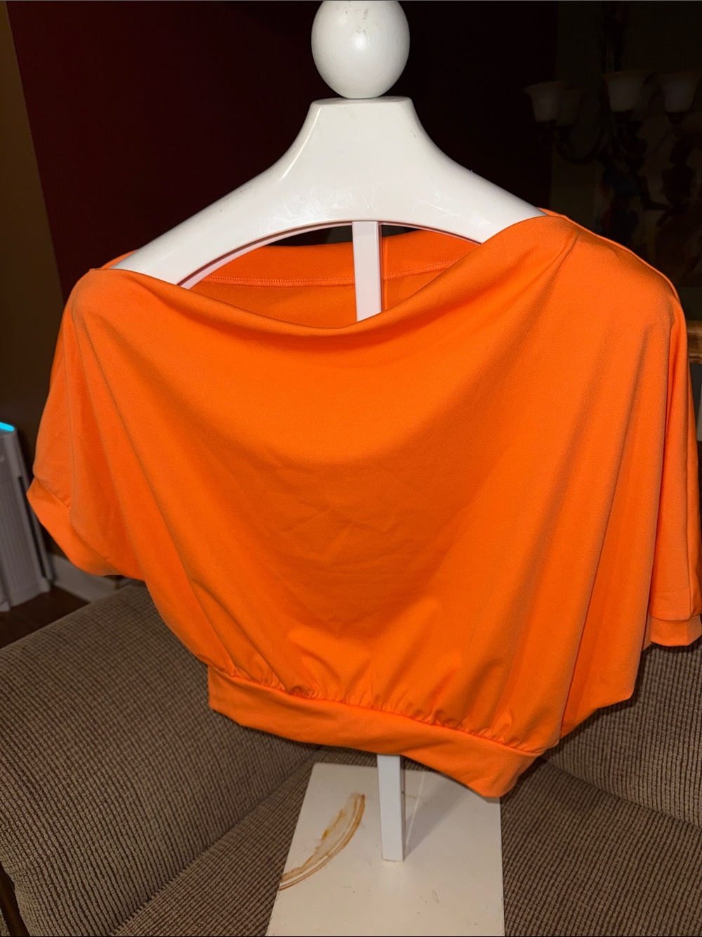 Bright Orange Women's Dolman Sleeve Top